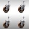 Service Caster 4 Inch SS High Temp Glass Filled Nylon Swivel 1/2 Inch Threaded Stem Caster Set SCC-SSTS20S414-GFNSHT-121315-4 - alternate 1
